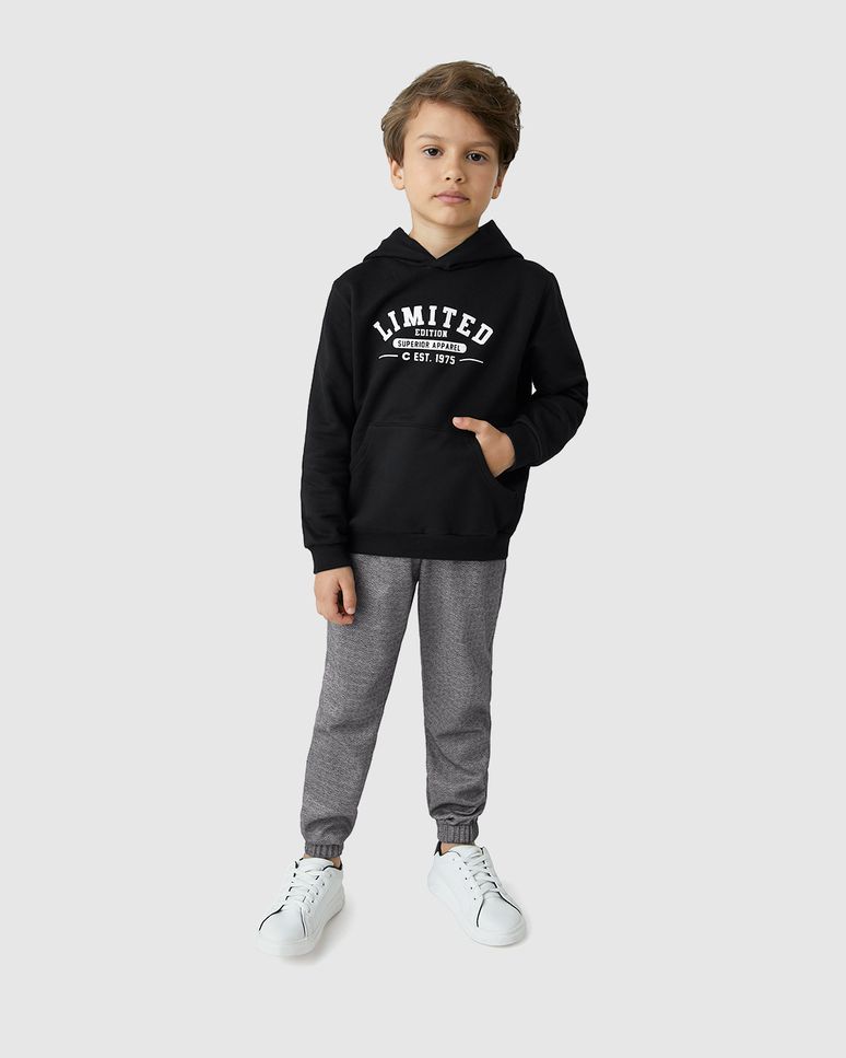 Conjunto Menino Blusão Estampa Limited Edition Em Moletom - Carinhoso