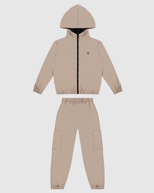 Conjunto Menino Calça Parachute Bolso Lateral Em Nylon - Carinhoso