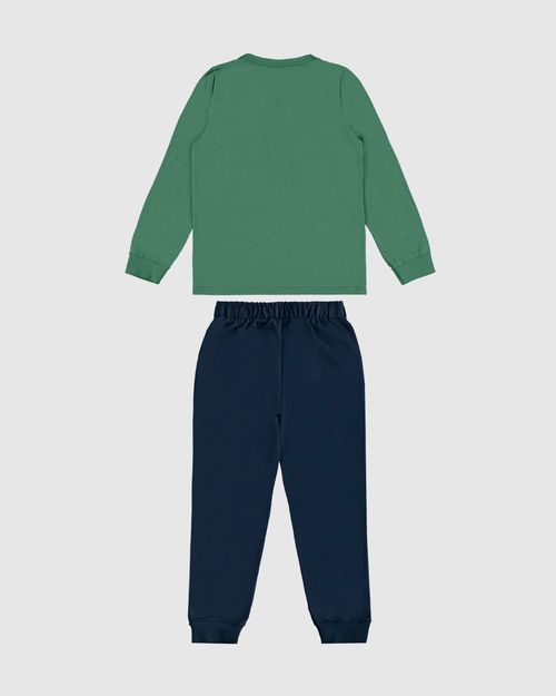 Conjunto Menino Camiseta Forever Young Em Malha Botonê - Carinhoso