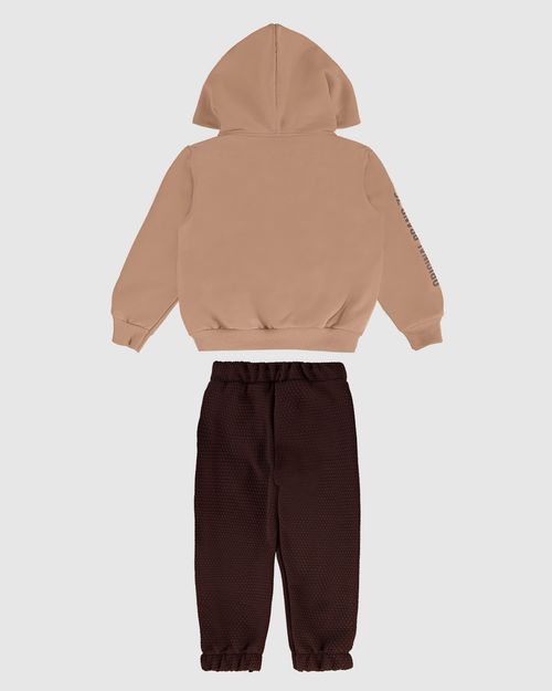 Conjunto Menino Calça Jogger Em Jacquard Texturizado - Carinhoso