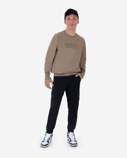 Calça Menino Jogger Cargo Em Sarja Com Elastano Malwee Kids