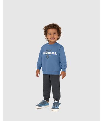 Conjunto Infantil Menino Super Radical Em Moletom Flanelado Malwee Kids