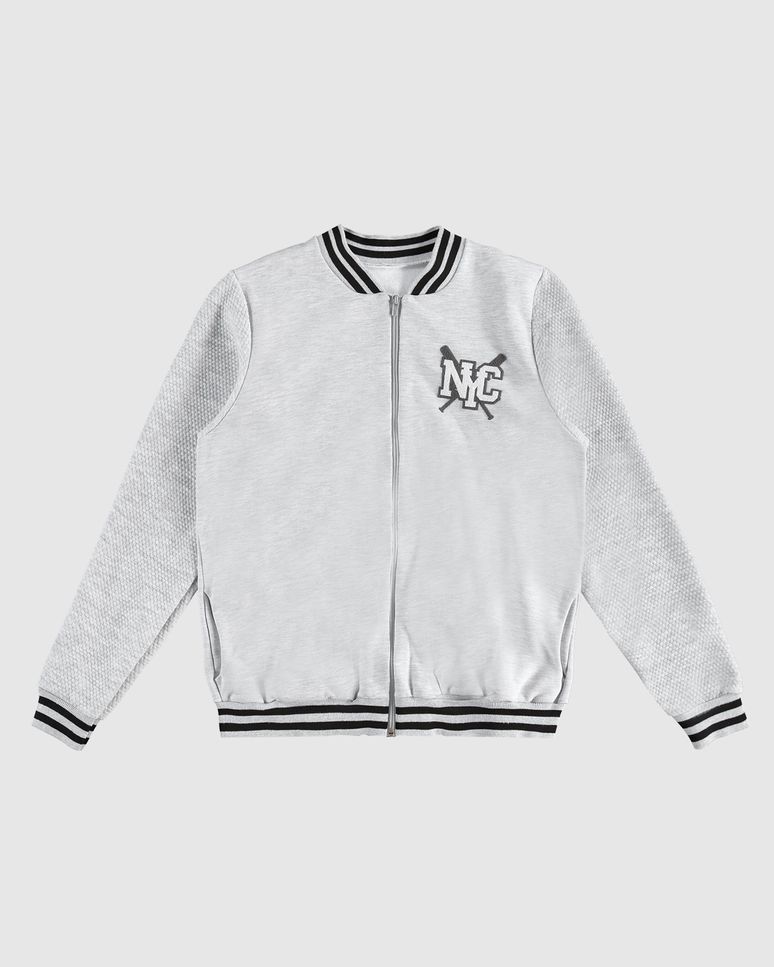 Jaqueta Menino Estampa Frente E Costas Em Moletom Flanelado Malwee Kids