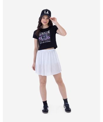 Blusa Menina Justa Space Em Algodão Malwee Kids