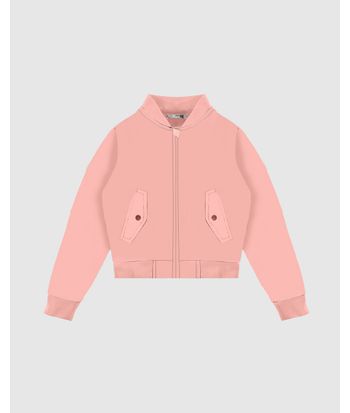 Jaqueta Infantil Menina Bomber Bolso Lateral Em Nylon Malwee Kids