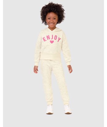 Conjunto Longo Infantil Menina Enjoy Em Moletom Botonê Malwee Kids