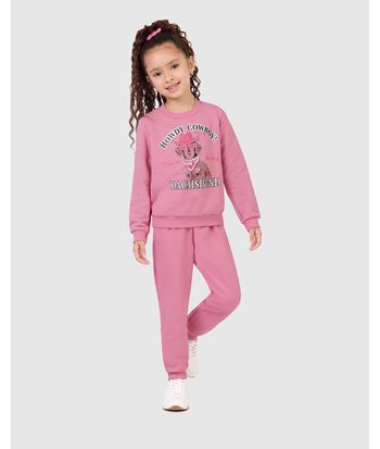 Conjunto Infantil Menina Howdy Cowboy Em Moletom Flanelado Malwee Kids