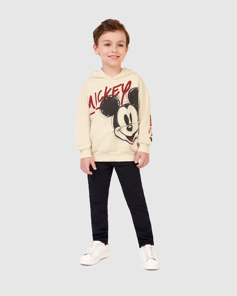 Blusão Infantil Menino Mickey Disney Em Moletom Flanelado Malwee Kids