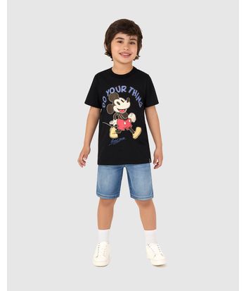Camiseta Infantil Menino Do Your Thing Mickey Disney Em Algodão Malwee Kids