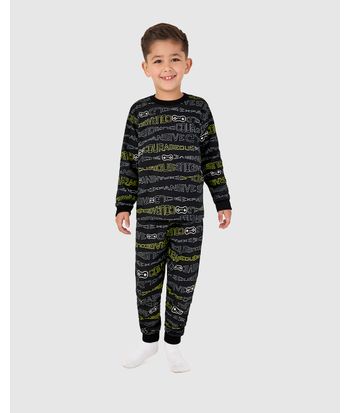 Pijama Longo Infantil Menino Em Malha Algodão Malwee Kids