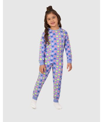 Pijama Longo Infantil Menina Estampado Malwee Kids