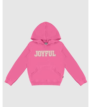 Blusão Infantil Menina Joyful Com Capuz Em Moletom Flanelado Malwee Kids