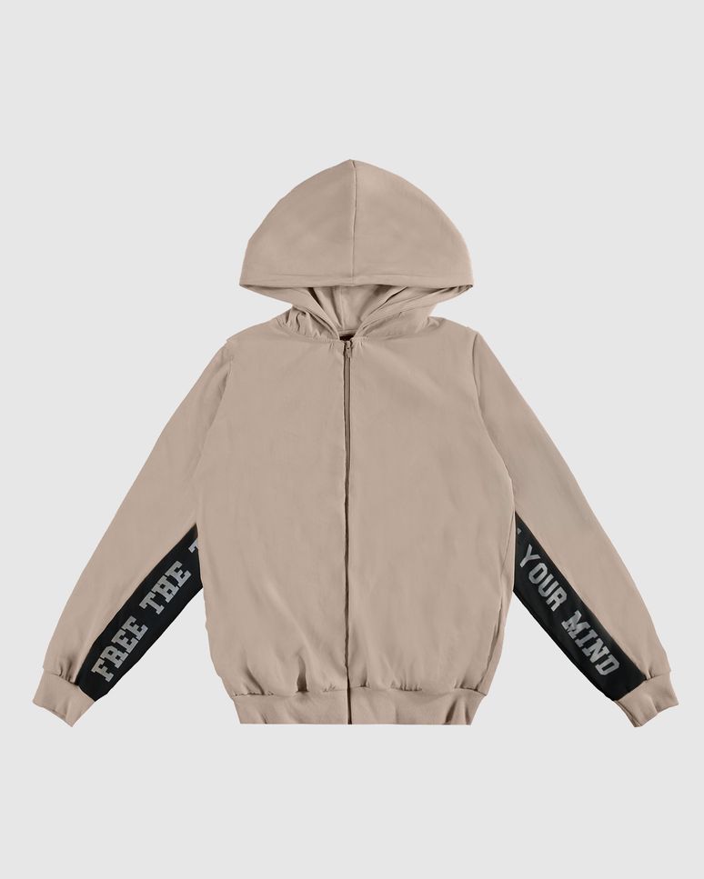 Jaqueta Menino Corta Vento Manga Longa Com Estampa Malwee Kids