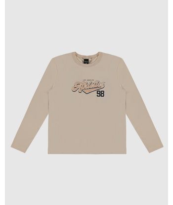 Camiseta Menino Manga Longa Los Angeles Athletics Em Algodão Malwee Kids