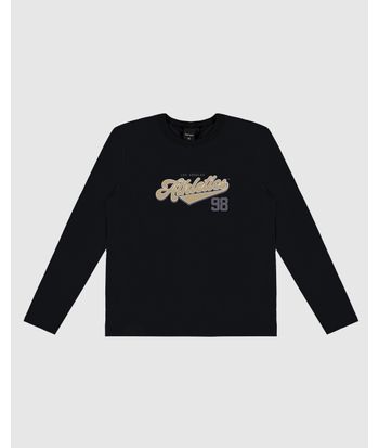 Camiseta Menino Manga Longa Los Angeles Athletics Em Algodão Malwee Kids