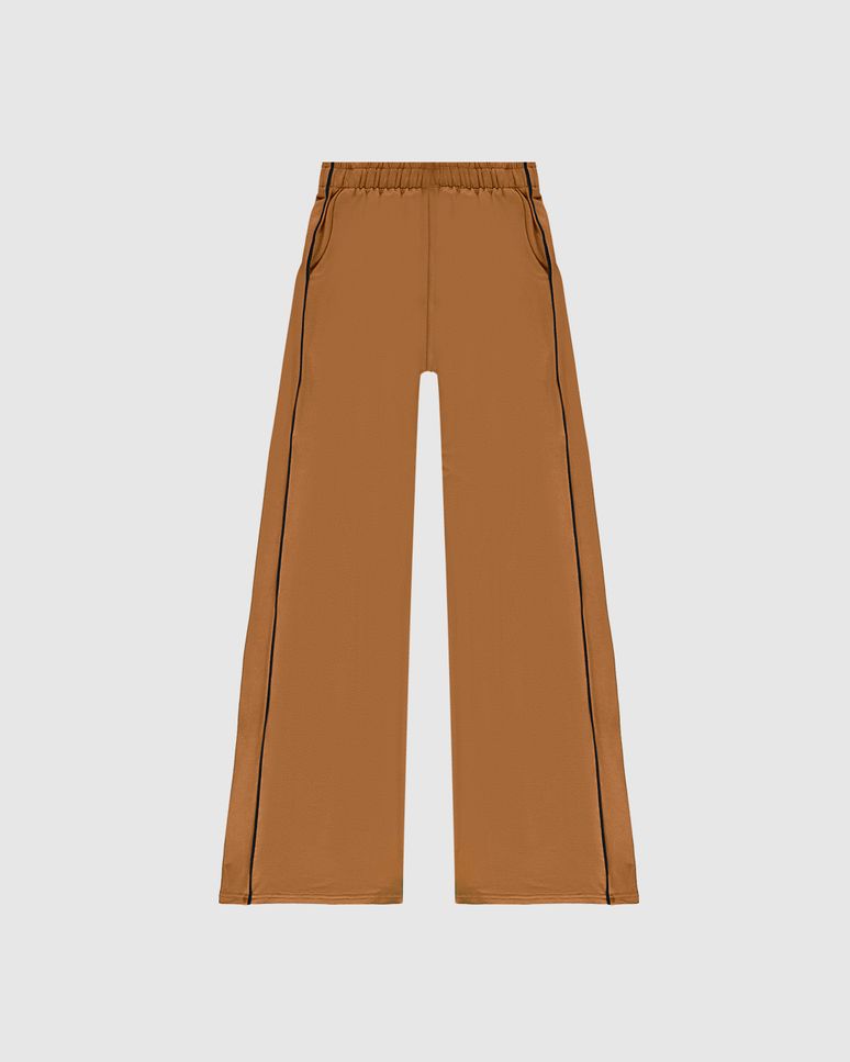 Calça Menina Wide Leg Em Moletinho De Viscose Malwee Kids