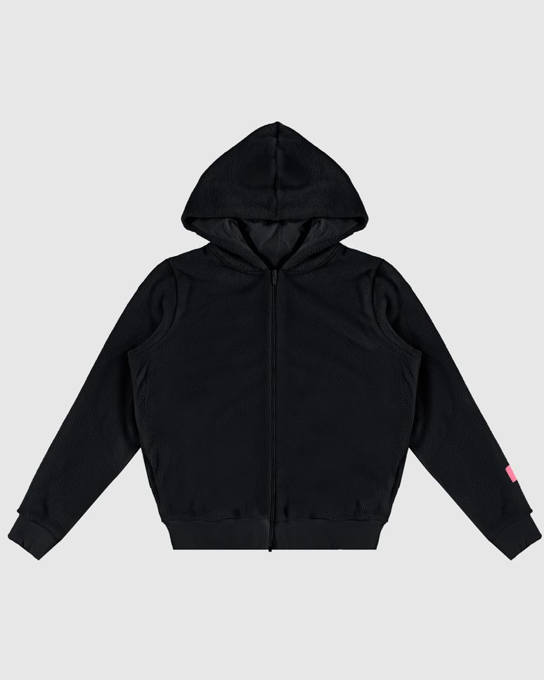 Jaqueta Menina Com Capuz E Bolso Funcional Em Pelúcia Malwee Kids