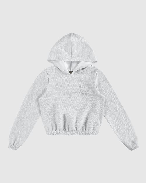 Blusão Menina Shine Your Light Em Jacquard Texturizado Malwee Kids