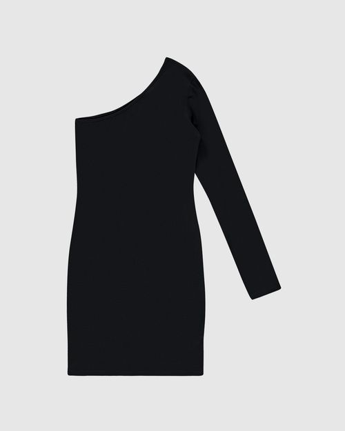 Vestido Menina Ombro Só Manga Longa Em Ribana Malwee Kids