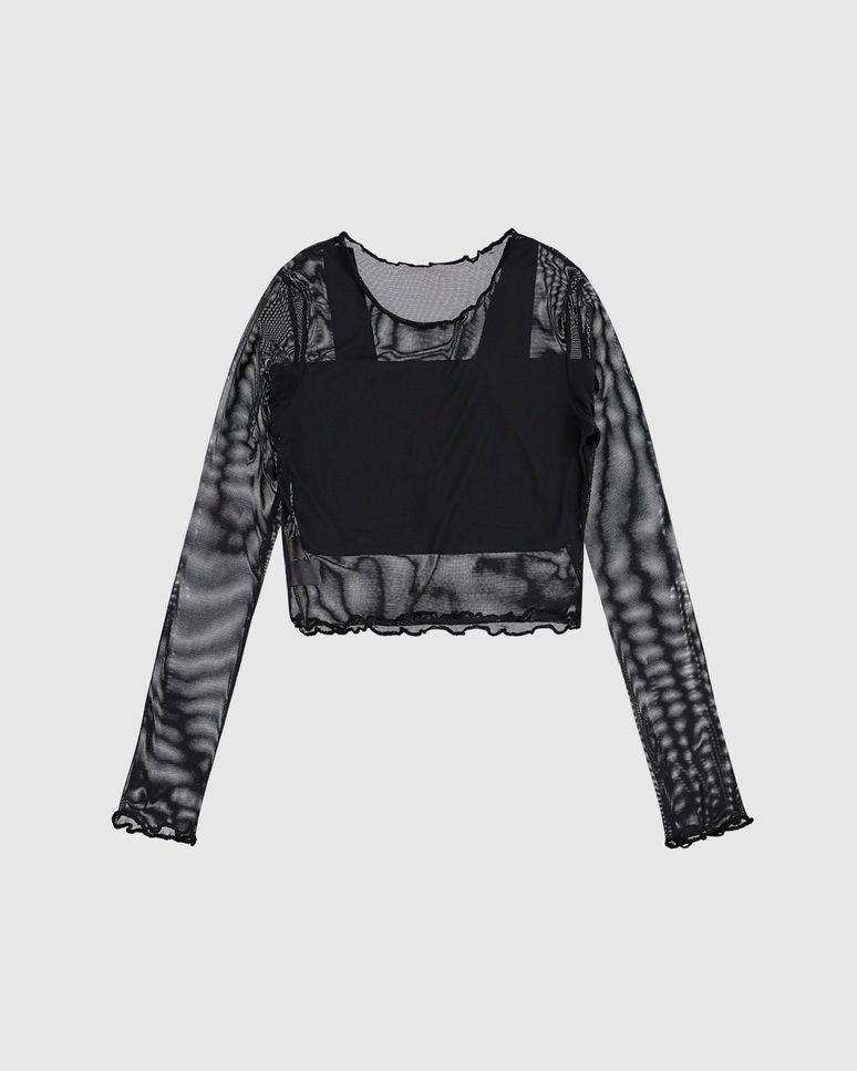 Conjunto Menina Blusa Manga Longa E Top Em Tule E Algodão Malwee Kids