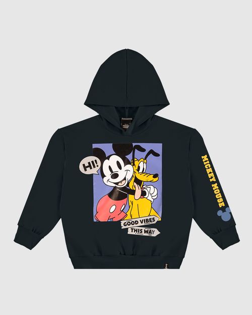 Blusão Infantil Menino Mickey Disney Em Moletom Flanelado Malwee Kids