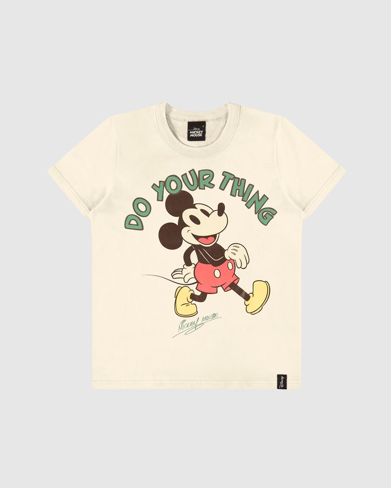 Camiseta Infantil Menino Do Your Thing Mickey Disney Em Algodão Malwee Kids