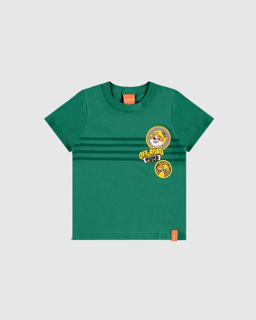 Camiseta Infantil Menino Listras Frontais Patrulha Canina Malwee Kids