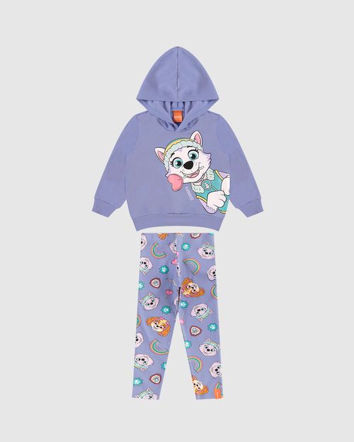 Conjunto Longo Infantil Menina Patrulha Canina Malwee Kids