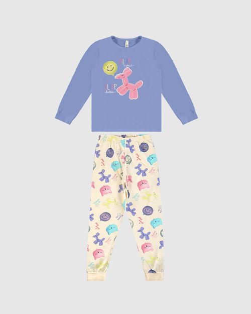 Pijama Longo Infantil Menina Play Now Malwee Kids