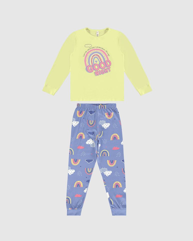 Pijama Longo Infantil Menina Good Night Malwee Kids