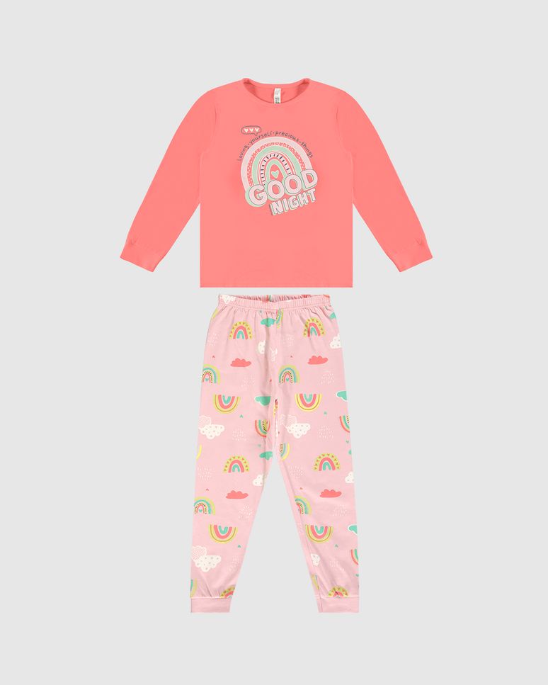 Pijama Longo Infantil Menina Good Night Malwee Kids