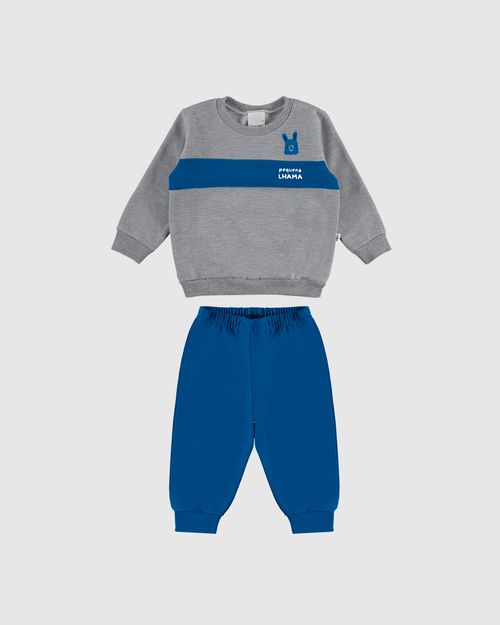 Conjunto Infantil Menino Blusão Estampa Puff Moletom Flanelado Malwee Kids