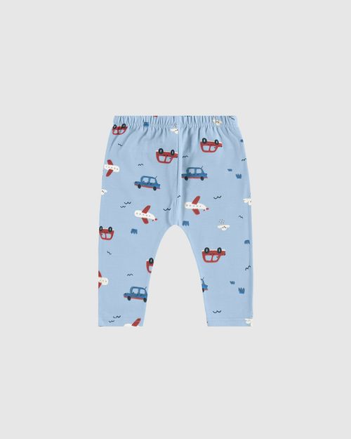 Calça Infantil Menino Saruel Estampada Em Algodão Malwee Kids