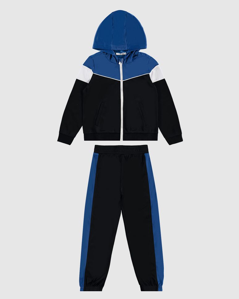 Conjunto Infantil Menino Jaqueta E Calça Em Malha Esportiva Malwee Kids