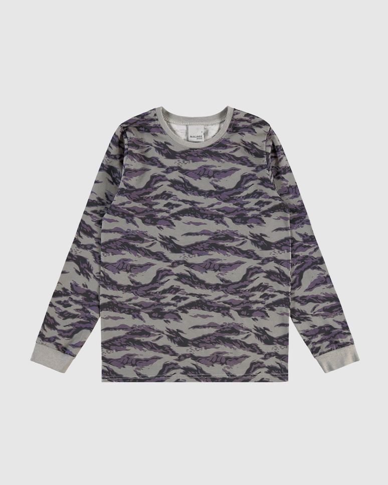 Camiseta Infantil Menino Manga Longa Estampada Em Algodão Malwee Kids