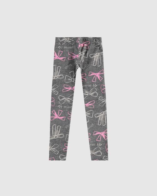 Calça Legging Infantil Estampada Em Algodão Malwee Kids