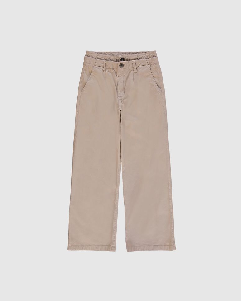 Calça Menina Relaxed Fit Cintura Baixa Em Sarja Com Elastano Malwee Kids