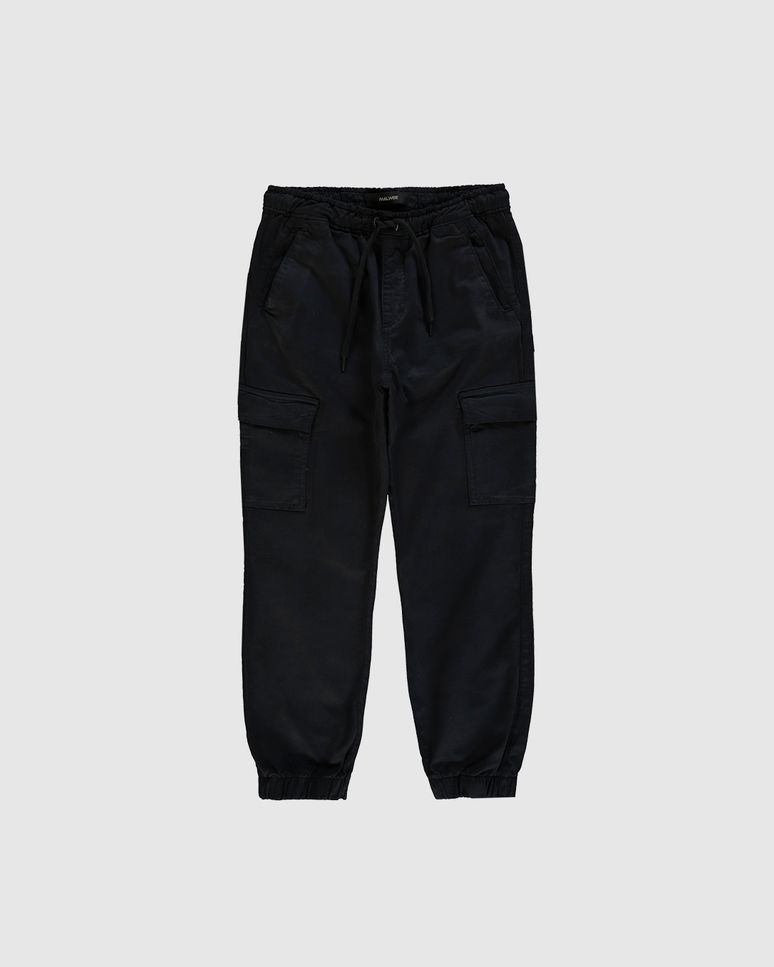 Calça Menino Jogger Cargo Em Sarja Com Elastano Malwee Kids