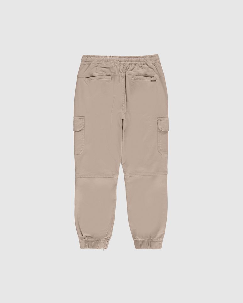 Calça Menino Jogger Cargo Em Sarja Com Elastano Malwee Kids