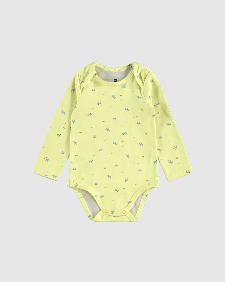 Body Bebê Unissex Manga Longa Estampa Casas Em Algodão Malwee Kids