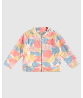 Jaqueta Infantil Unissex Estampa Camuflada Em Pelúcia Malwee Kids