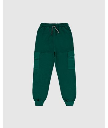 Calça Menino Jogger Cargo Em Malha Texturizada Malwee Kids