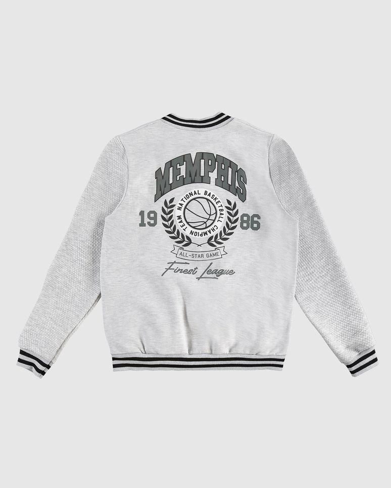 Jaqueta Menino Estampa Frente E Costas Em Moletom Flanelado Malwee Kids