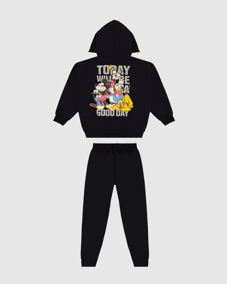 Conjunto Infantil Menino Blusão Mickey Disney Em Moletom Malwee Kids
