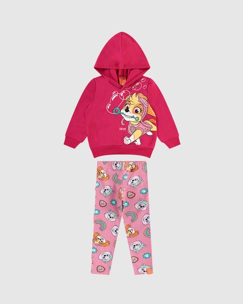 Conjunto Longo Infantil Menina Patrulha Canina Malwee Kids