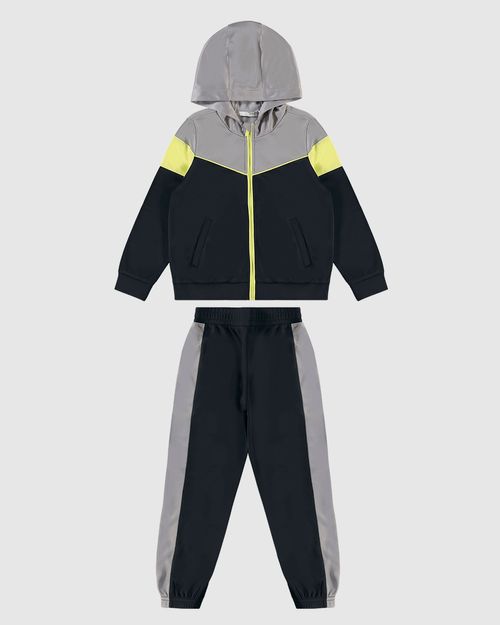Conjunto Infantil Menino Jaqueta E Calça Em Malha Esportiva Malwee Kids