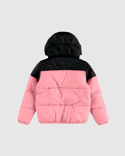 Jaqueta Infantil Menina Puffer Com Capuz Em Tafetá Malwee Kids