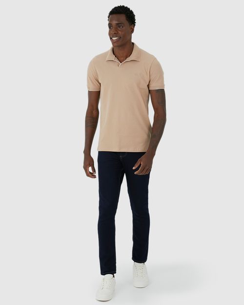 Calça Skinny Masculina Bolso Funcional Em Flex Jeans