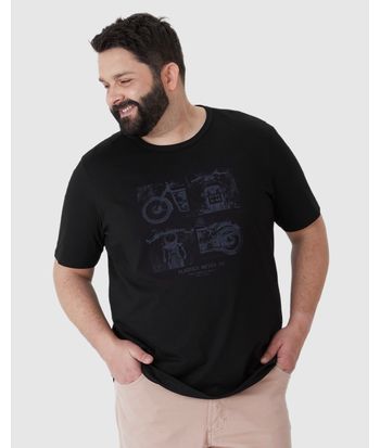 Camiseta Masculina Plus Size Classics Never Die Em Algodão