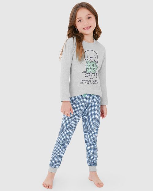 Pijama Infantil Menina Home Is Where We Are Together Em Algodão Malwee Kids